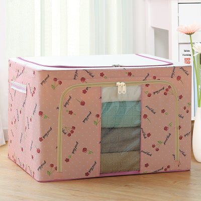 Premium Oxford Fabric Foldable Storage Box with Clear Window