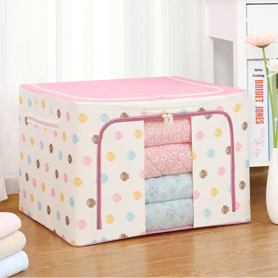 Premium Oxford Fabric Foldable Storage Box with Clear Window