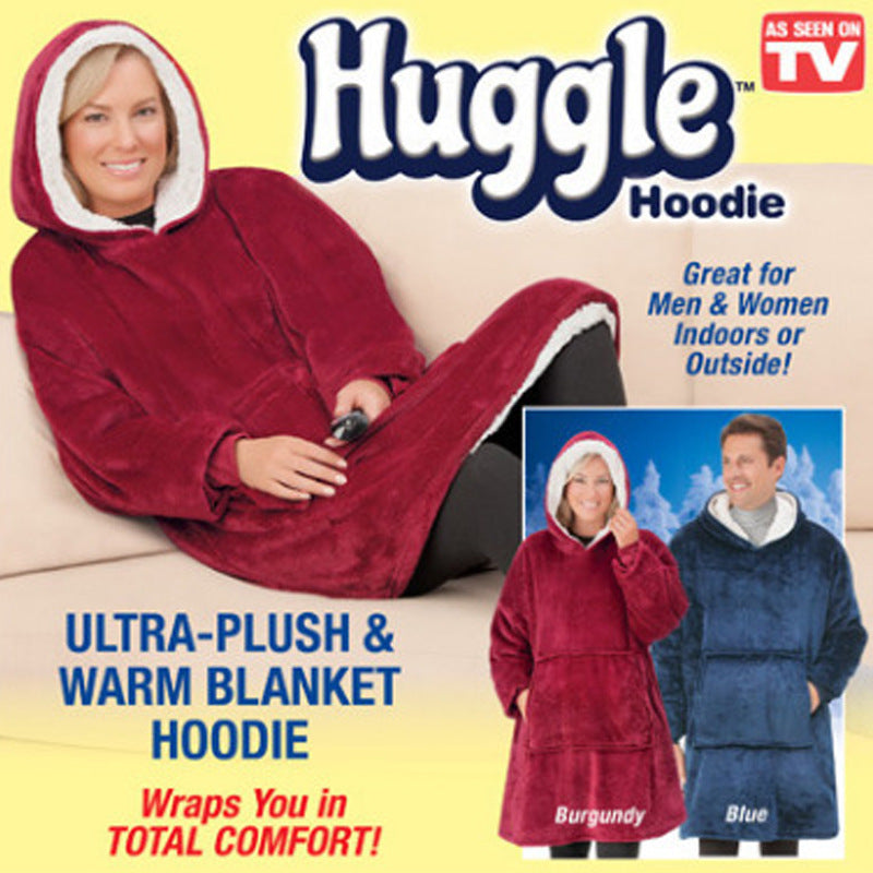 Fleece blanket hoodie