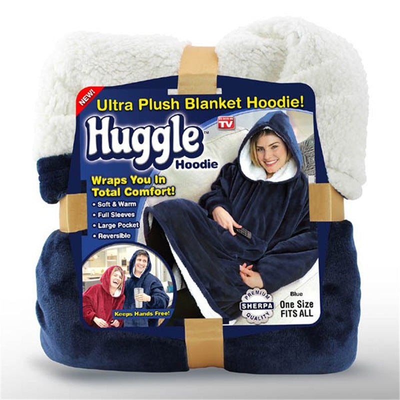 Fleece blanket hoodie