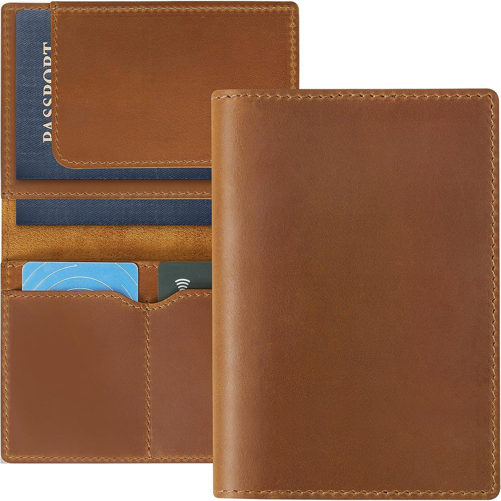 Original Top Layer Cowhide Passport Case