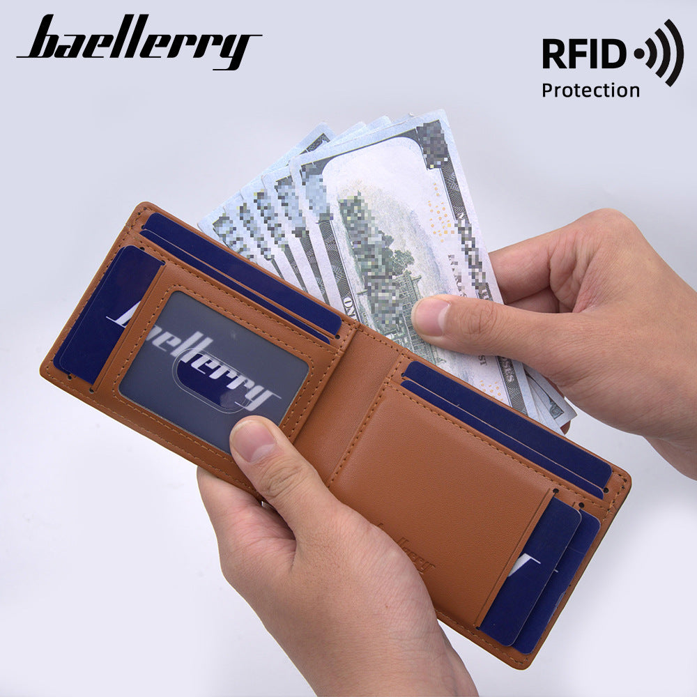 Men's wallet short baellerry RFID