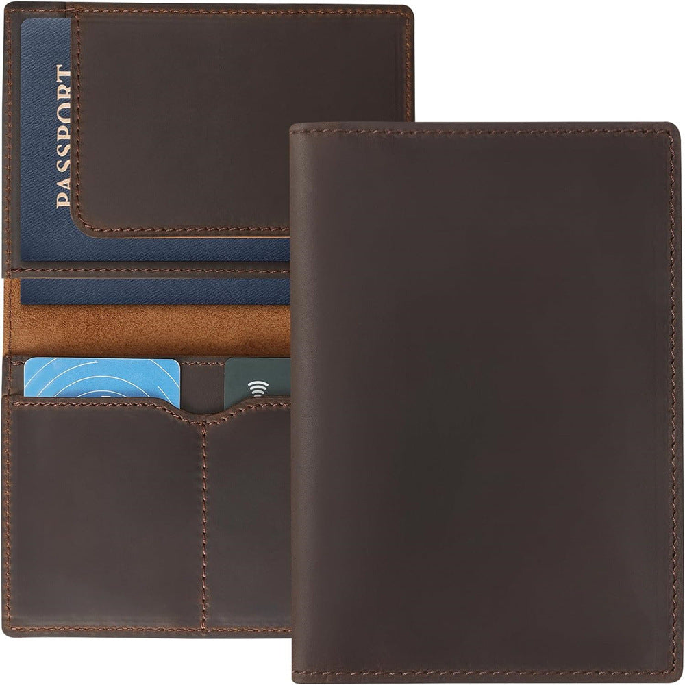Original Top Layer Cowhide Passport Case