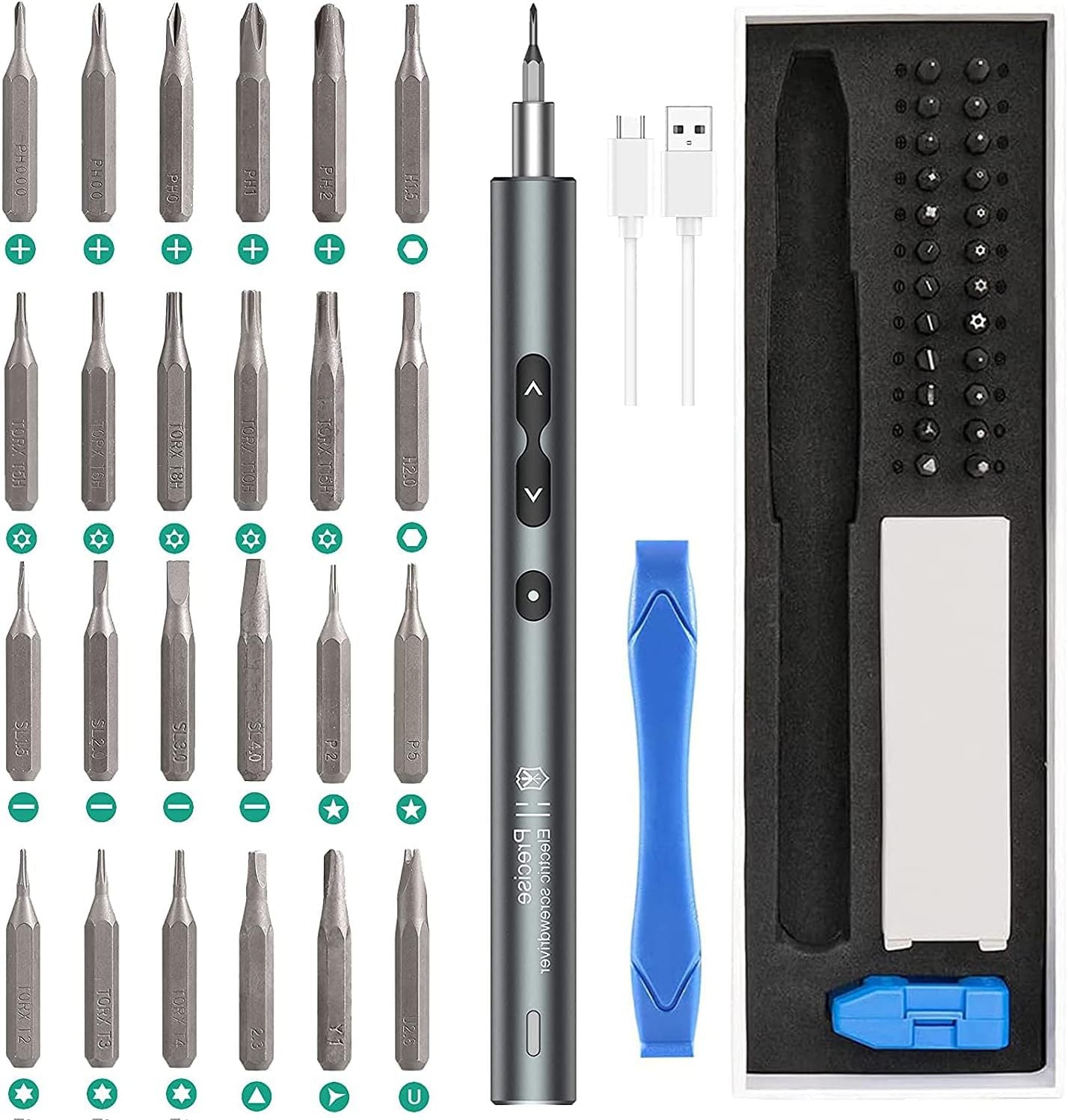 120 in 1 lithium pen type rechargeable electric screwdriver